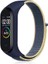 Xiaomi Mi Band 3/4/5/6/7 Uyumlu Hasır Silikon Kordon Sarı/mavi 1
