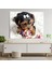 Yakın Çekim Küçük Şirin Köpek Dekoratif Kanvas Tablo 1