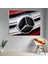 Yakın Çekim Mercedes Logosu Temalı Kanvas Tablo 1