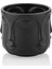Havelka Suratlı Dekoratif Minik Saksı 17X17 cm - Siyah 1
