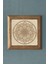 Decor Yaşam Çiçeği Mandala Masif Ahşap Çerçeveli Taş Tablo -Duvar DEKORU-28X28 cm 1