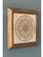 Decor Yaşam Çiçeği Mandala Masif Ahşap Çerçeveli Taş Tablo -Duvar DEKORU-28X28 cm 2