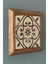 Blue Marin Desen Masif Çerçeveli Taş Tablo-Wall Decor- Oscar Stone Decor 28X28 cm 2