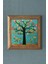 Yaşam Ağacı-Masif Çerçeveli Taş Tablo-Wall Decor- Oscar Stone Decor 28X28 C 1