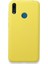 Huawei Y7 2019 Kılıf Silikon Içi Kadife Nano - Sarı 1