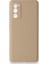 Samsung Galaxy S20 Fe Kılıf Silikon Içi Kadife Nano - Bej 1