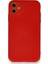 Apple iPhone 11 Kamera Korumalı Kılıf Silikon Içi Kadife Nano - Kırmızı 1