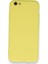 Apple iPhone 6 Kamera Korumalı Kılıf Silikon Içi Kadife Nano - Mat Sarı 1