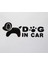 Dog In Car Sticker 21X8 cm Oto Sticker Araba Sticker 1