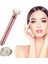 Titreşimli Güzellik Masaj Kalemi Doğal White Jade (Yeşim) Taş, Pembe Çubuk 1