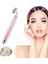 Titreşimli Güzellik Masaj Kalemi Doğal White Jade (Yeşim) Taş, Pembe Çubuk 2