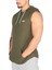 Training Kapüşonlu Kolsuz T-Shirt Haki 1