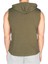 Training Kapüşonlu Kolsuz T-Shirt Haki 4