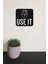 Use It Heart Kalbini Kullan Duvar Tablosu Ahşap Duvar Yazısı Lazer Duvar Süsü 2