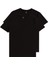 Avva Erkek Siyah 2'li Bisiklet Yaka Düz T-Shirt E001011