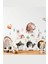 Sevimli Hayvanlar Geyik Baykuş Ayı Sincap Çocuk Odası Duvar Sticker 1