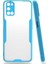 - Oppo A52 - Kılıf Kenarı Renkli Arkası Şeffaf Parfe Kapak - Mavi - T15266 1