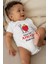 Unisex Bebek Beyaz Sıkıntı Yok Amcam Halleder Desenli Kısa Kol Body 1