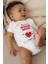 Bebek Beyaz Beni En Çok Babam Sever Desenli Kısa Kol Unisex Body 1