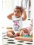 Unisex Bebek Beyaz En Tatlı Teyze Desenli Kısa Kol Body 1