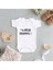 Unisex Beyaz Baskılı Zıbın 1