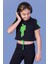Toontoy Kız Çocuk Crop Model Baskılı Taş Işlemeli Tişört 1
