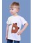 Toontoy Erkek Çocuk Iki Renkli Ayıcık Baskılı Tişört 1