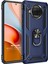 Xiaomi Redmi Note 9 Pro 5g Kılıf Military Ring Holder Lacivert 1