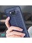 Xiaomi Poco X3 Pro Kılıf Deri Dokulu Silikon Lacivert 3