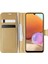 Samsung Galaxy A32 4g Kılıf Delux Leather Wallet Gold 1