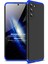 Samsung Galaxy S21 Kılıf Double Dip 360 Protective Siyah Mavi 1