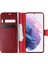 Samsung Galaxy S21 Kılıf Delux Leather Wallet Kırmızı 1