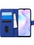 Xiaomi Redmi 9A Kılıf Fabric Book Wallet Lacivert 1