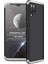 Samsung Galaxy A12 Kılıf Double Dip 360 Protective Siyah Gri 1