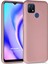 Matte Silicone Oppo A15S Kılıf Rose Gold 1