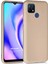 Matte Silicone Oppo A15S Kılıf Gold 1