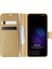 Casper Via F20 Kılıf Delux Leather Wallet Gold 1