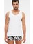 Erkek Penye Henry Atlet 2 Li Beyaz %100 Pamuk S-3xl 1
