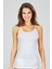 Kadın Penye Likra Ince Askılı Basic Top Atlet 2 Li Beyaz S-Xl 1