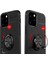 Apple iPhone 12 Pro Kılıf Yüzüklü Silikon Range Siyah-Kırmızı 3