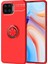 Oppo A73 Kılıf Yüzüklü Silikon Range Kırmızı 1