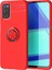 Oppo A92 Kılıf Yüzüklü Silikon Range Kırmızı 1