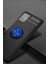 Samsung Galaxy A51 Kılıf Yüzüklü Silikon Range Siyah-Mavi 2