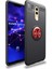 Huawei Mate 20 Lite Kılıf Yüzüklü Silikon Range Siyah-Kırmızı 1