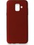 Samsung Galaxy A6 2018 Kılıf Yumuşak Dokulu Silikon Bordo 1
