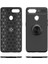 Oppo Ax7 Kılıf Yüzüklü Silikon Range Siyah-Mavi 5