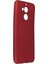 General Mobile Gm 8 Kılıf Yumuşak Dokulu Silikon + Ekran Koruyucu Cam Bordo 1