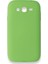 Samsung Galaxy Grand 9082 Kılıf Yumuşak Dokulu Silikon + Ekran Koruyucu Cam Yeşil 1