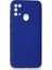 Samsung Galaxy M31 Kılıf Yumuşak Dokulu Silikon + Ekran Koruyucu Cam Lacivert 1