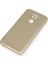 Xiaomi Redmi Note 9 Kılıf Yumuşak Dokulu Silikon + Ekran Koruyucu Cam Gold 2